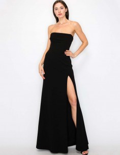 Maxi vestido straple con...