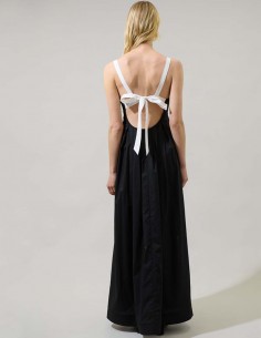 Maxi vestido negro corte... 2